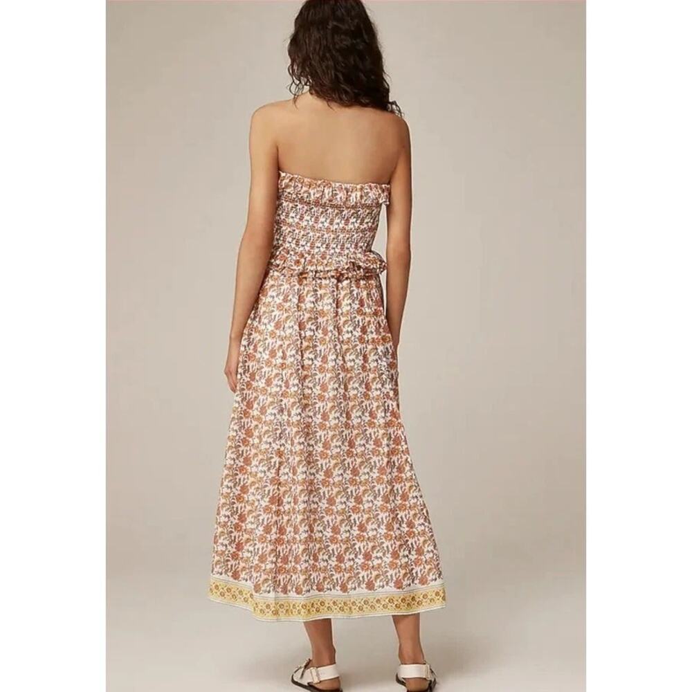 J. Crew Ravenna Dress in Sunset Rose Block-Print SZ L Euro Summer Wedding Guest - Picture 3 of 13